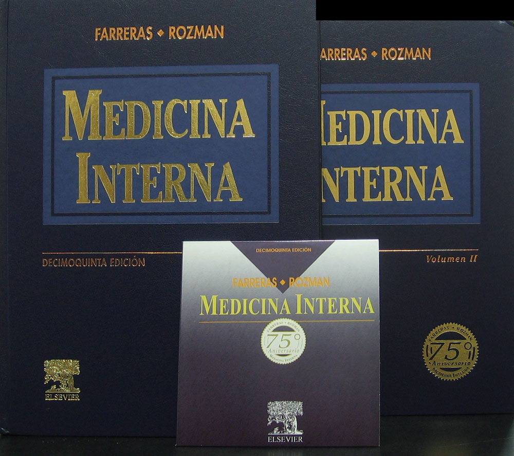 Libro: Farreras, Medicina Interna, 15a. Edicion 2-Vol. Autor: Rozman